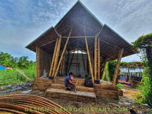 Những mẫu nhà bungalow, homestay bằng tre, nhà lắp ghép bằng tre đẹp tại Bamboo Viet Art