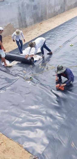 Màng chống thấm HDPE giải pháp công nghệ chống thấm cho ao nuôi