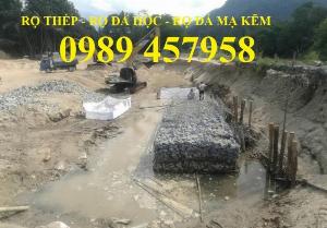 RỌ THÉP MẠ KẼM, BỌC NHỰA, RỌ ĐÁ 1 KHỐI, Rọ đá hộc 2 khối 2x1x1
