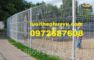 Hàng rào lưới thép hàn mạ kẽm, hàng rào lưới thép sơn tĩnh điện tại Cần Thơ