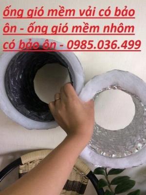Ống gió nhôm có bảo ôn hàn quốc dùng cho diều hoà lạnh phi 200