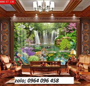 Tranh gạch phong cảnh 3d sơn thủy hữu tình - 833SN
