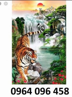 Tranh gạch 3d hổ phong thủy - 0322SN