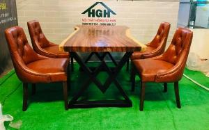 Bộ bàn ghế phòng ăn 4 ghế Tp.HCM Hồng Gia Hân B0605