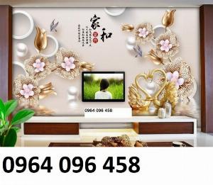Tranh gạch 3d - gạch tranh 3d phòng khách - GVX33