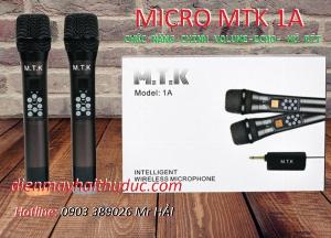 Micro không dây MTK 1A chỉnh được tất cả chức năng Karaoke trên thân Mic