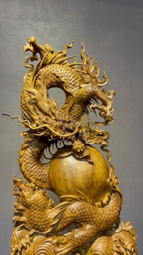 Tượng gỗ Nhất Long _ Mỹ nghệ Âu lạc