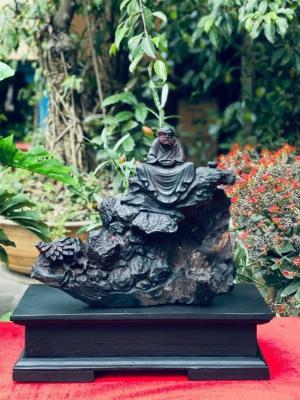 Tượng Đạt Ma ngồi thiền _ mỹ nghệ Âu Lạc