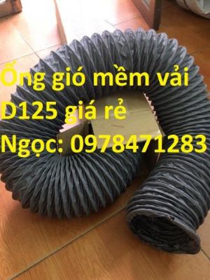 Mô tả ống gió mềm vải D500, D400, D300, D200, D100mm.