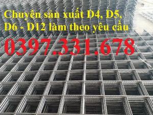 Lưới thép hàn, Lưới thép hàn phi 4 ô 50x50 mạ kẽm, hàng đen mới 100%