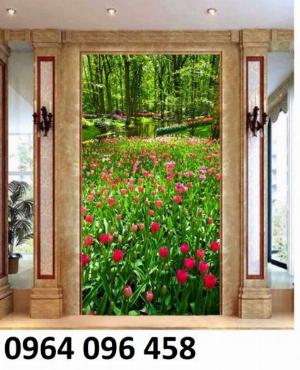 Tranh gạch 3d dán tường khổ đứng - 432SK