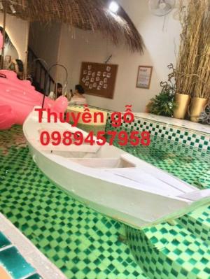 Thuyền gỗ phong thủy, Thuyền trang trí quán cafe, Thuyền gỗ trưng bày