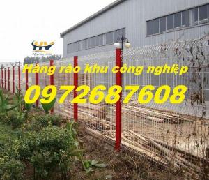 Lưới thép hàng rào mạ kẽm, hàng rào lưới thép, hàng rào khu công nghiệp tại Long An