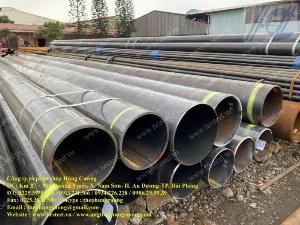 Ống thép hàn 610 x 14mm x 6m , ống hàn xuất xứ hàn quốc