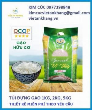 Túi gạo 1kg, túi gạo 2kg, túi gạo 5kg, túi hút chân không