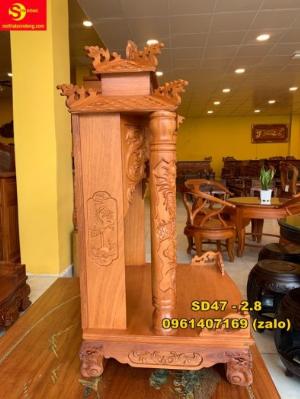 Bàn Thờ Ông Địa Căm Xe mái ngói 60 -SD47