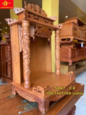 Bàn Thờ Ông Địa Căm Xe mái ngói 60 -SD47