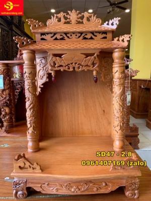 Bàn Thờ Ông Địa Căm Xe mái ngói 60 -SD47