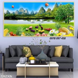 Gạch tranh đẹp 3D - phong cảnh hữu tình