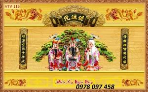 Tranh dán ban thờ - gạch tranh