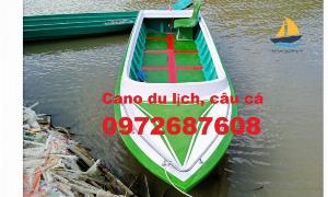 Thuyền nhựa câu cá, thuyền chèo tay 2 người, thuyền gắn máy giá rẻ
