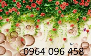 Tranh gạch hoa hồng 3d - GVX44
