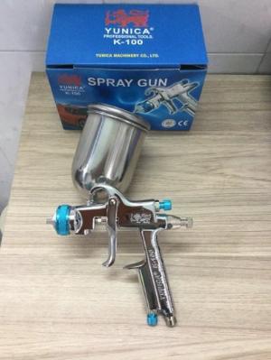 Súng phun sơn YUNICA K100 chuyên phun màu phun bóng cho ô tô xe máy với độ bền cao ổn định
