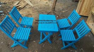 Bàn ghế xếp quán trà sữa , ăn vặt giá tận xưởng