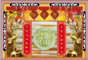 Tranh gạch 3d phòng thờ -gạch tranh 3d phòng thờ - GGG53