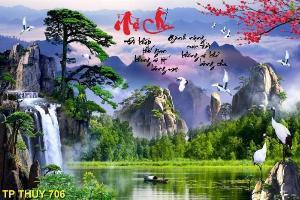 Mẫu tranh gạch 3d đồng quê - PRW2