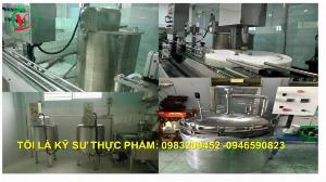 Dây chuyền sản xuất yến hủ thủy tinh - máy chiết rót - chuyển giao công nghệ sản xuất