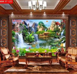 Tranh cảnh đồng quê - gạch tranh 3d cảnh đồng quê - MVC44
