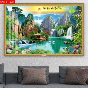 Tranh cảnh đồng quê - gạch tranh 3d cảnh đồng quê - MVC44