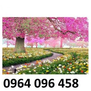 Tranh cảnh hoa cỏ 3d - tranh gạch 3d hoa cỏ - 0999CP