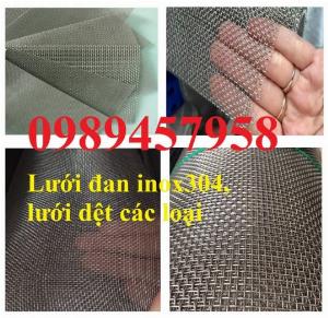 LƯỚI INOX SUS316, INOX SUS304, LƯỚI ĐAN INOX304 dây 1ly, 2ly ô 15*15, 20*20, 40*40