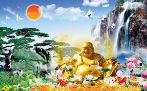 Tranh gạch 3d phật tổ - GXX322