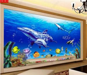 Tranh gạch 3d bể bơi - GDSXX3