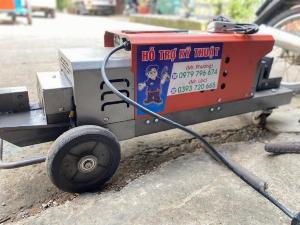 Máy cắt sắt kết hợp uốn sắt phi 28. dùng điện 1 pha