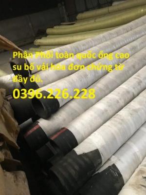 Địa chỉ bán ống cao su bố vải phi 150 gia cố bằng 8 lóp bố vải , lớp cao su chịu mài mòn cao.