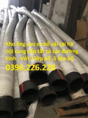 Địa chỉ bán ống cao su bố vải phi 150 gia cố bằng 8 lóp bố vải , lớp cao su chịu mài mòn cao.