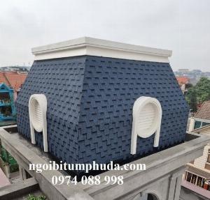 Tổng kho bán ngói bitum phủ đá đẹp, ngói lợp dán mái bê tông siêu nhẹ