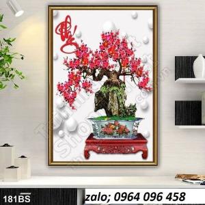 Tranh gạch hoa mai 3d - GDA21