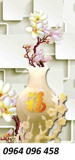 Tranh gạch 3d bình hoa - GDS2