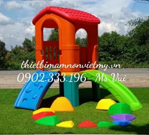 Cầu Trượt Mầm Non 1 Khối Trong Nhà Giá Rẻ Tại TPHCM