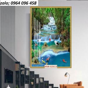 Tranh gạch 3d ốp tường cầu thang - DSA21