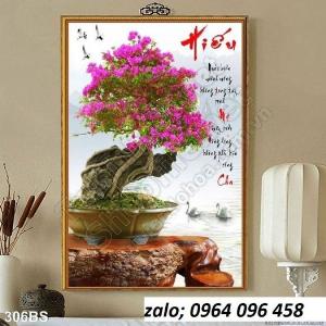 Tranh gạch 3d cây mai vàng - 4333SP
