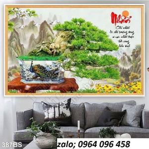 Tranh gạch 3d cây mai vàng - 4333SP