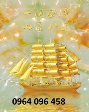 Tranh gạch men 3d thuyền buồm - 249CN