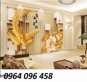Tranh gạch men 3d rồng phượng - DXZ22