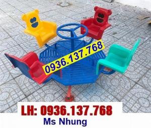 Bán đu quay mâm có ray, đu quay con thú, đu quay con giống giá rẻ